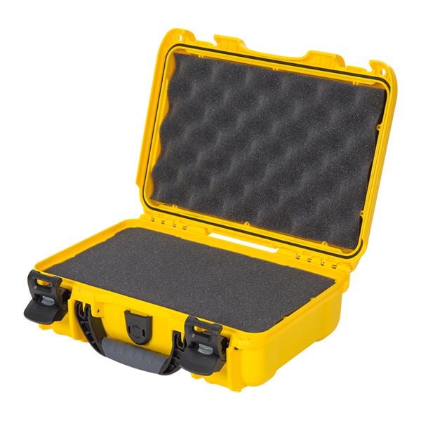 Model 909 Waterproof Case 12.6x9x4.4" Yellow Latch Closure Sft Grp/Hndl