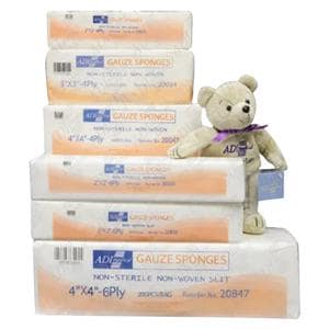 ADI Medical Rayon/Polyester Gauze Sponge 2x2" 6 Ply Non-Sterile Non-Woven