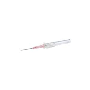 TrueSafe Blood Control IV Catheter Push Button 20 Gauge 1.16" Pink 50/Bx, 4 BX/CA