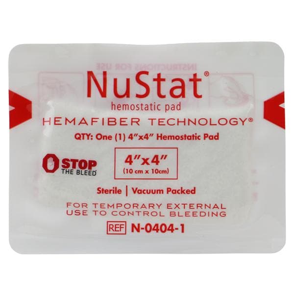 NuStat Hemostatic Dressing Gauze Pad 4x4