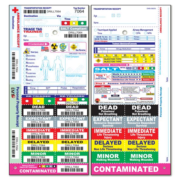 All Risk Training Triage Tag 50/Pk