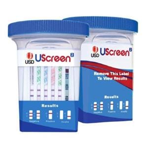 Uscreen Drug Screen Test Cup CLIA Waived 25/Bx