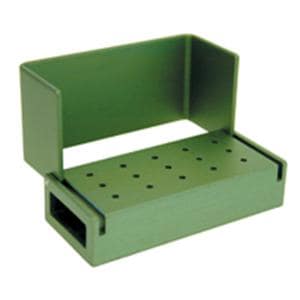 Bur Block Aluminum 15 Hole Green Swivel Top Ea