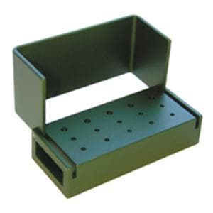 Bur Block Aluminum 15 Hole Green Swivel Top Ea