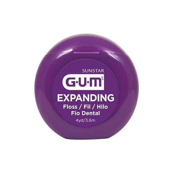 GUM Expanding Waxed Floss 4 Yards Unflavored 144/Bx