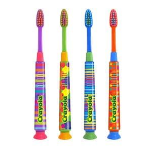 GUM Crayola Deep Clean Toothbrush Child Compact Assortment 12/Pk, 12 PK/CA