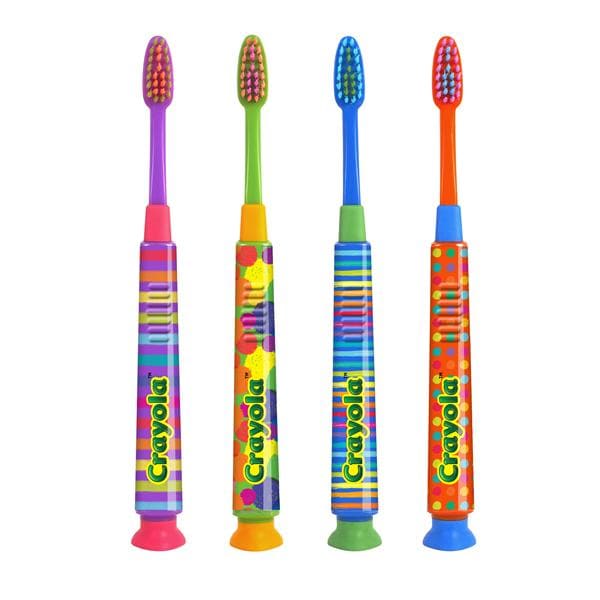 GUM Crayola Deep Clean Toothbrush Child Compact Assortment 12/Pk, 12 PK/CA