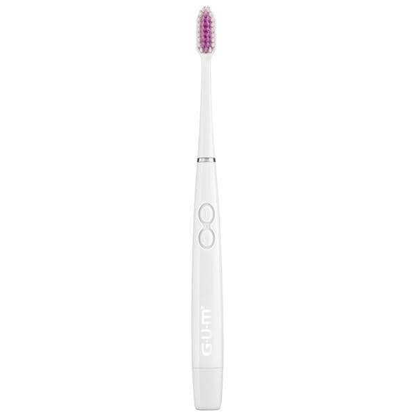 GUM Sonic Battery Power Toothbrush White 12/Pk