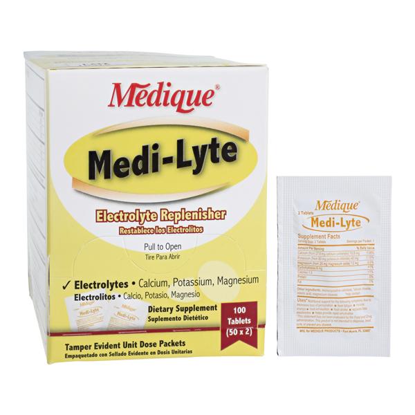 Medi-Lyte Electrolyte Tablets 10.8/40/12mg Unit Dose Packet 50x2/Bx