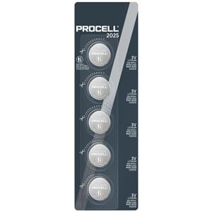 Procell CR2025 Lithium Battery 5/Pk