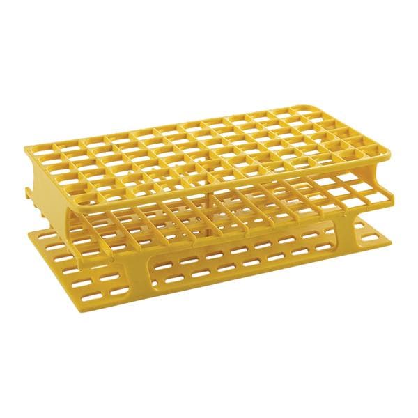 OneRack Test Tube Rack 13mm/ Full Size 72 Place Yellow 8/Bx