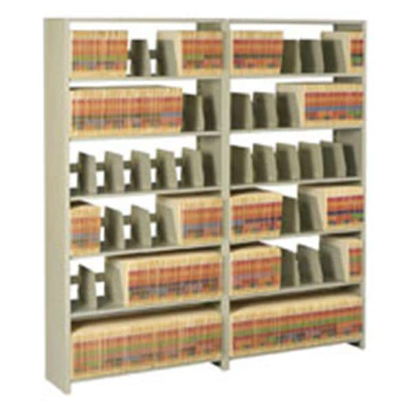 Add-On Unit File Shelving Unit 88 in x 48 in x 12 in Sand Ea