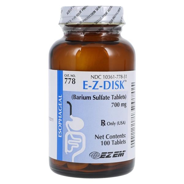 E-Z-Disk Tablets 700mg Bottle 100/Bt 100/Bt