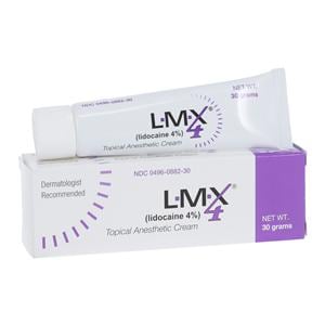 LMX4 Anesthetic Topical Cream 4% Tube 30gm, 12 EA/CA