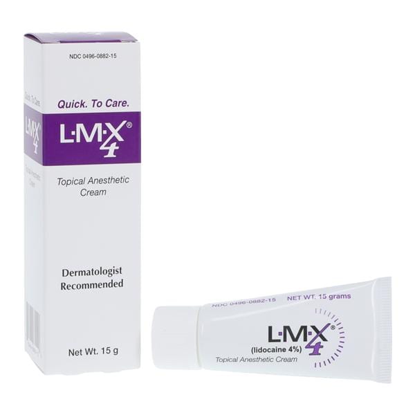 LMX4 Anesthetic Topical Cream Tube 15gm, 12 EA/CA