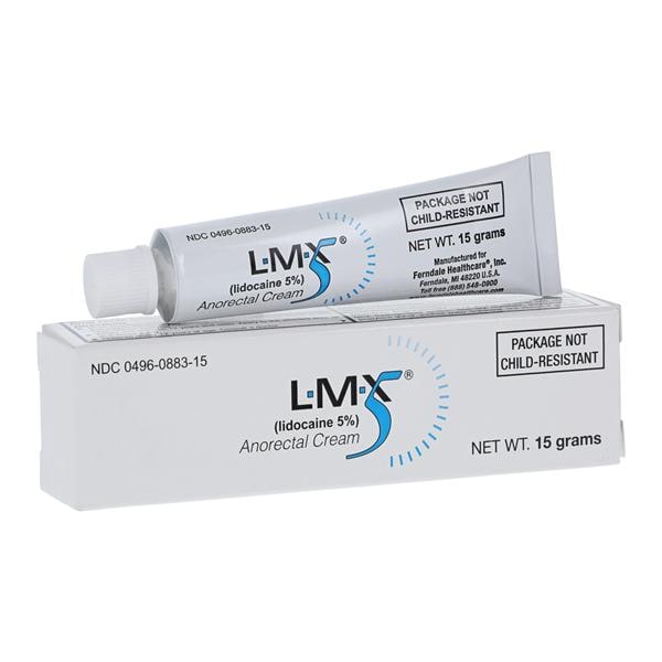 LMX5 Anorectal Topical Cream 5% Tube 15gm/Ea, 12 EA/CA