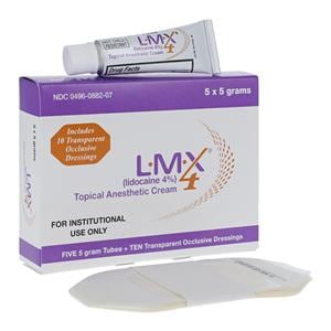 LMX4 Anesthetic Topical Cream 4% Tube 5x5gm/Pk, 12 PK/CA