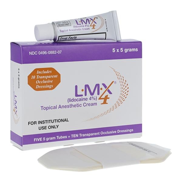 LMX4 Anesthetic Topical Cream 4% Tube 5x5gm/Pk, 12 PK/CA