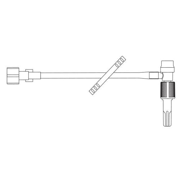 IV Extension Set 7.9" Male Luer Lock Adapter/Retractable Collar 48/Ca