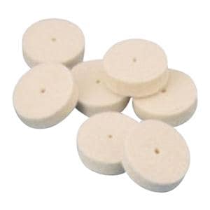 Felt Wheels Pin Hole Center Hard 3/4" x 1/8" 100/Bx