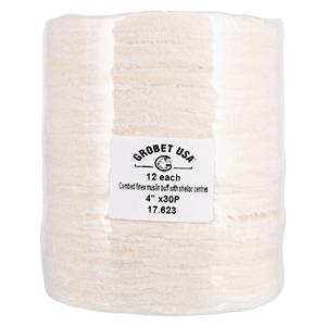 Muslin Buff 4 rows 4" x 30 Ply 12/Pk