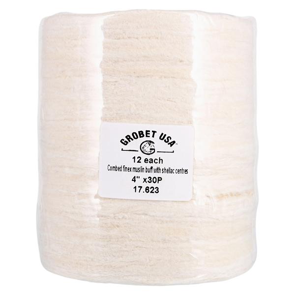 Muslin Buff 4 rows 4" x 30 Ply 12/Pk