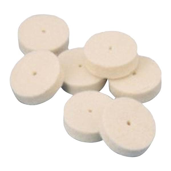 Felt Wheels Pin Hole Center Soft 3/4" x 1/8" 24/Bx