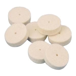 Felt Wheels Pin Hole Center Soft 5/8" x 1/8" 25/Bx