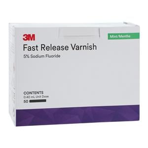 3M™ Fast Release Varnish 5% Sodium Fluoride 0.4 mL Mint 50/Bx