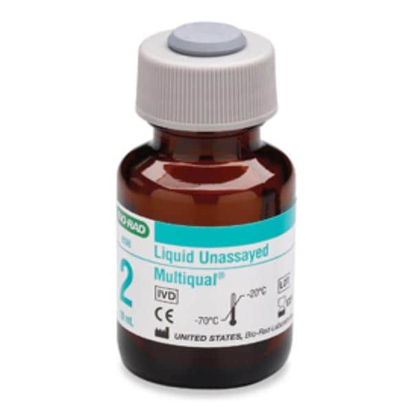 Multiqual Unassayed Chemistry Level 2 Control 12x10mL For Analyzer 12/Bx