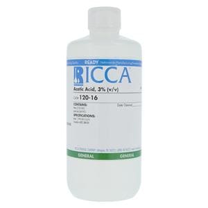 Chemical Acetic Acid 3% 500mL Ea