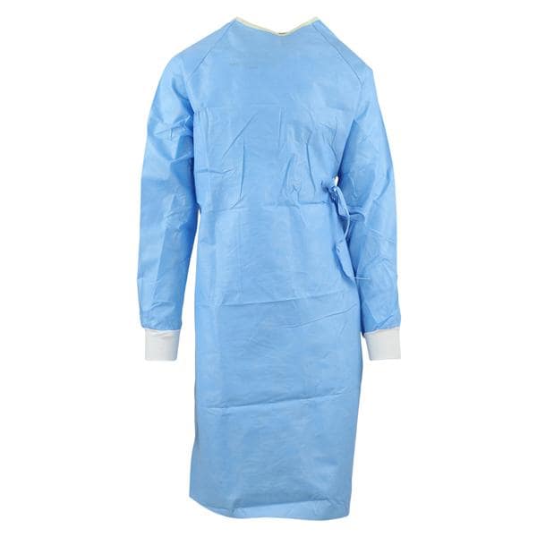 Ultra Surgical Gown AAMI Level 3 SMS Standard / Small Blue / Yellow 34/Ca