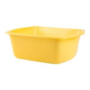 Wash Basin Rectangle Polypropylene Gold 6qt