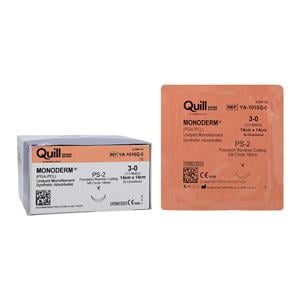 Quill Monoderm Suture 3-0 14x14cm Polyglecaprone Mnflmnt DE-12/DE-12 Clr 12/Bx