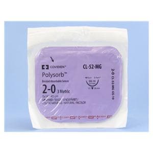 Polysorb Suture 2-0 18" Polyester Braid GS-10 Undyed 12/Ca