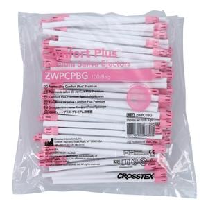 Comfort Plus Saliva Ejectors White Pink Tip Bubblegum 100/Bg