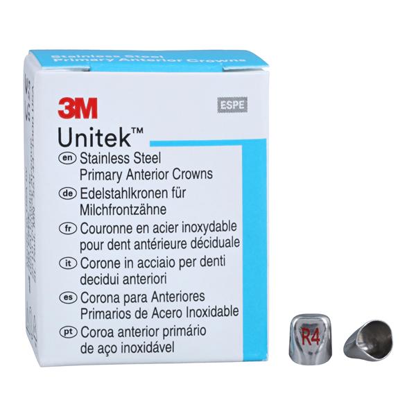 3M™ Unitek™ Stainless Steel Crowns Size 4UR Prim Ant UR Lat Refill 5/Bx