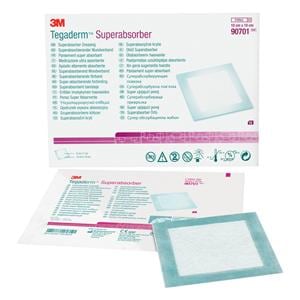 Tegaderm Polypropylene Dressing 3-7/8x3-7/8" Superabsorber, 5 BX/CA