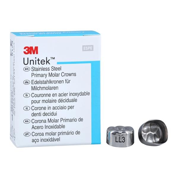 3M™ Unitek™ Stainless Steel Crowns Size 3 2nd Prim LLM Replacement Crowns 5/Bx