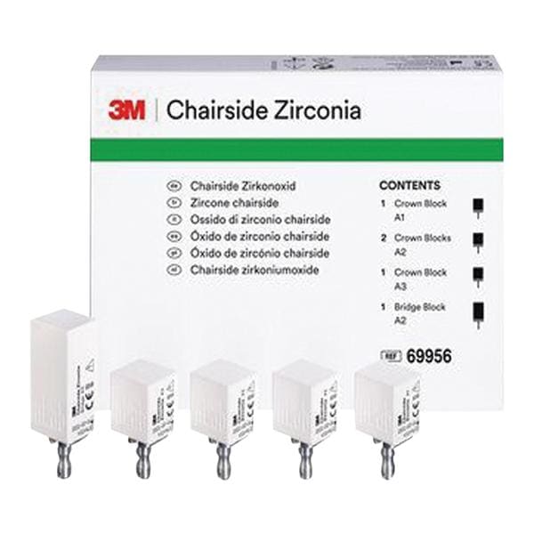 3M Chairside Zirconia Milling Blocks 20 & 39 A1, A2, A3 Intro Kit For CEREC Ea