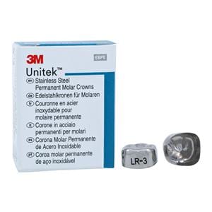 3M™ Unitek™ Stainless Steel Crowns Size 3 1st Perm LRM Replacement 5/Bx