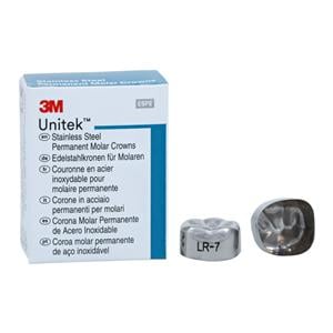 3M™ Unitek™ Stainless Steel Crowns Size 7 1st Perm LRM Replacement 5/Bx