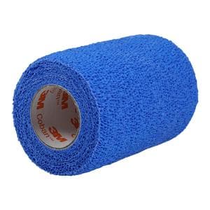 Coban Wrap Bandage Elastic 4"x5yd Blue Non-Sterile 18/Ca