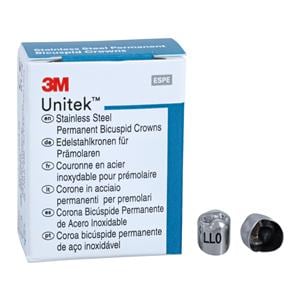 3M™ Unitek™ Stainless Steel Crowns Size 0 2nd Perm LLB Replacement Crowns 5/Bx