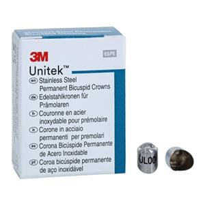 3M™ Unitek™ Stainless Steel Crowns Size 0 1st Perm ULB Replacement Crowns 5/Bx