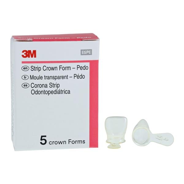 3M™ Unitek™ Strip Crown Form Size 4 Replacement Crowns Prim Upr Lft Cntrl 5/Bx