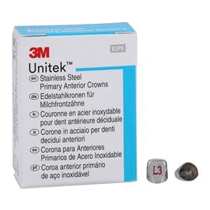 3M™ Unitek™ Stainless Steel Crowns Size 3UL Prim Ant Upr Lft Ltrl Refill 5/Bx