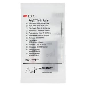 3M RelyX Try-In Paste Cement B0.5 / White 2 Gm Syringe Refill 2gm/Ea