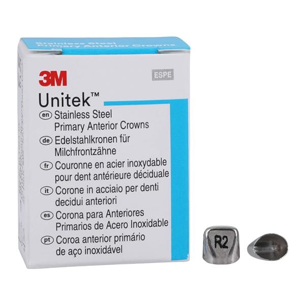 3M™ Unitek™ Stainless Steel Crowns Size 2UR Prim Ant Upr Rght Cntrl Refill 5/Bx