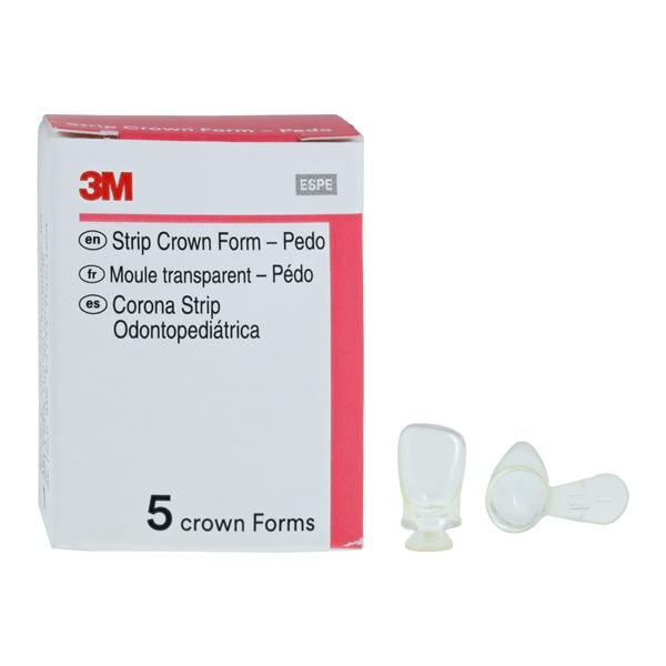 3M™ Unitek™ Strip Crown Form Size 4 Replacement Crowns Prmry Upr Rt Ltrl 5/Bx